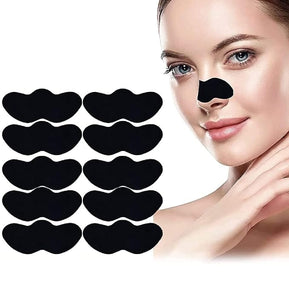 Great Collection - Blackhead Pore Strips (PACK OF 10) Nose Strips for Black Head Remover,Deep Cleansing Charcoal Strips with Instant Blackhead Removal,Natural Charcoal Pore Cleaner & Minimizer(PACK OF 10)