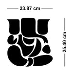 Great Collection - Ganesha Golden 3D Acrylic Decorative Mirror Wall Sticker Mirror Stickers for Wall Acrylic Mirror Wall Decor Sticker Wall Mirror Stickers Acrylic Stickers Wall Stickers for Hall Room Bed Room Kitchen