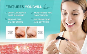 Great Collection - Blackhead Pore Strips (PACK OF 10) Nose Strips for Black Head Remover,Deep Cleansing Charcoal Strips with Instant Blackhead Removal,Natural Charcoal Pore Cleaner & Minimizer(PACK OF 10)