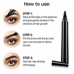 Eyebrow Pen Waterproof Pencil Long Lasting Professional Fine Sketch Liquid Eye Brow Pencil