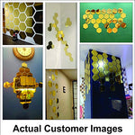 Great Collection - Golden Hexagon 3D Acrylic Wall Stickers