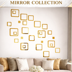 Great Collection™ Elegant Golden Square Mirror Collection