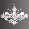 Great Collection - 14 Hexagon 3D Acrylic Wall Stickers with 10 butterfly