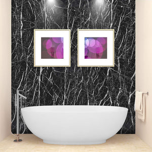 Black Marble Wallpaper for Kitchen Counter Top Waterproof & Oil Proof (1.3 Meter)