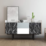 Black Marble Wallpaper for Kitchen Counter Top Waterproof & Oil Proof (1.3 Meter)