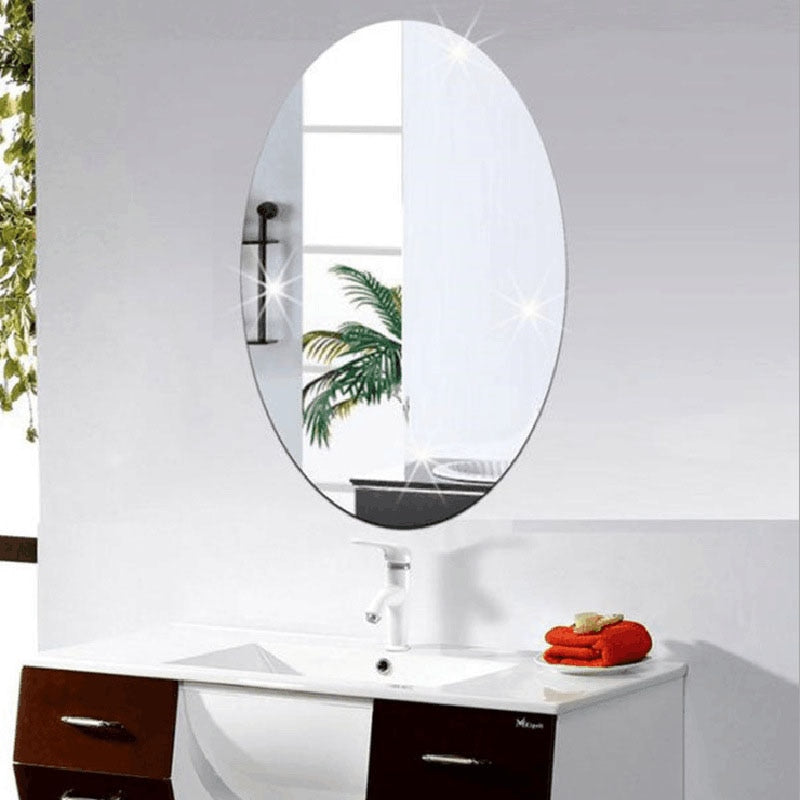Great Collection - Acrylic Oval Mirror (35 x 50 cm) PACK OF 2